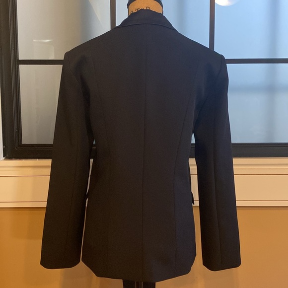 STEVE MADDEN BLACK SATIN EFFECT NECKTIE BLAZER. SZ SMALL NWT. ELEGANT. - Picture 6 of 6